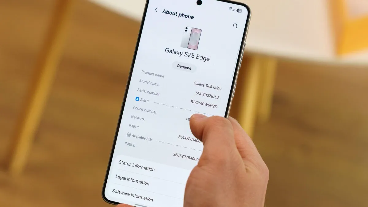 About Phone Galaxy S25 Edge